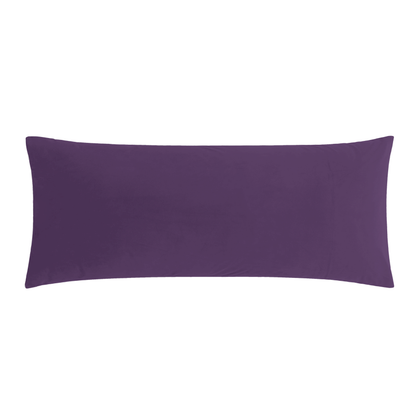 BedTreat Full Body Pillow Insert with Pillowcase for Adults,Long&Fluffy Pillow for Side Sleeper,Soft&Breathable (20X54,Purple)