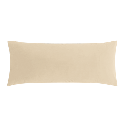 BedTreat Full Body Pillow Insert with Pillowcase for Adults,Long&Fluffy Pillow for Side Sleeper,Soft&Breathable (20X54,Beige)