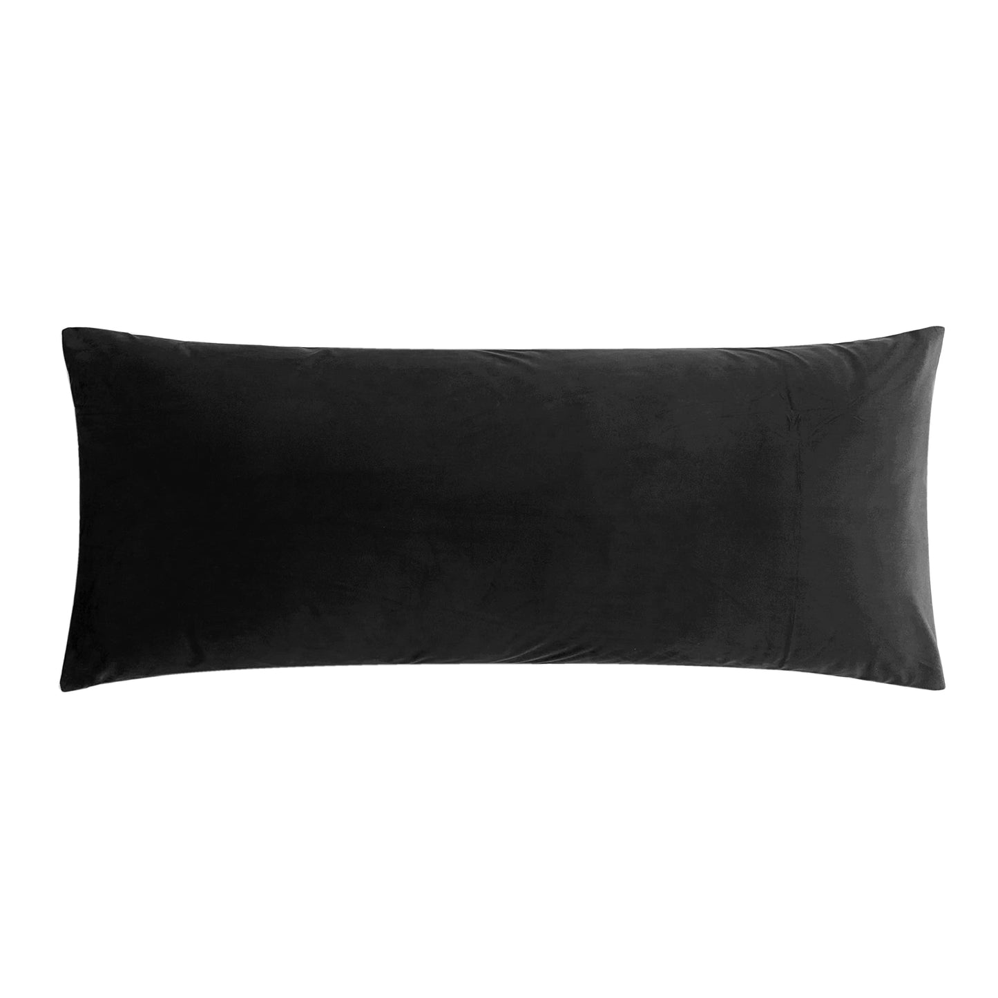 BedTreat Full Body Pillow Insert with Pillowcase for Adults,Long&Fluffy Pillow for Side Sleeper,Soft&Breathable (20X54,Black)