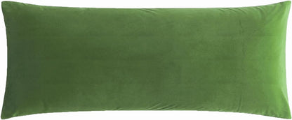 BedTreat Full Body Pillow Insert with Pillowcase for Adults,Long&Fluffy Pillow for Side Sleeper,Soft&Breathable (20X54,Green)