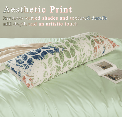 BedTreat Body Pillow with patterned pillowcase, Fluffy Body Pillow for Adults, Removable cover, Sangay , Multicolor (20"x54")