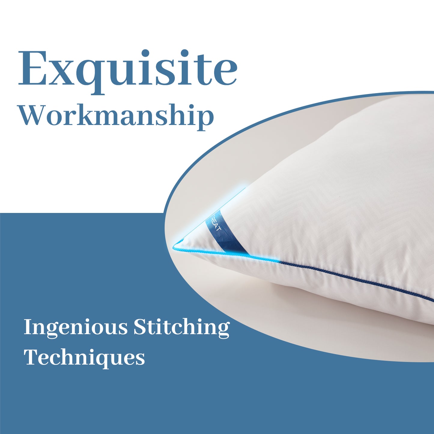 BedTreat Bed Pillows for Sleeping, Super Soft Down Alternative Pillows Standard Size Set of 2, Cooling Hotel Quality Pillows for Back, Stomach or Side Sleepers
