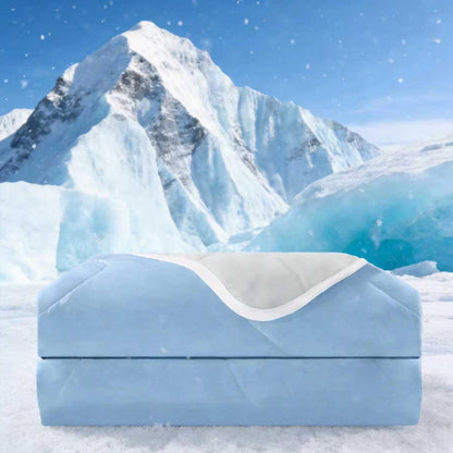 BedTreat Cooling Comforter Blue/Gray Reversible, Lightweight Breathable Summer Bedding for Hot Sleepers & Night Sweats