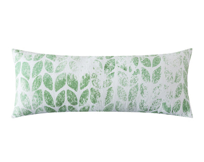 BedTreat Body Pillow with patterned pillowcase, Fluffy Body Pillow for Adults, Removable cover, Sangay , Green (20"x54")