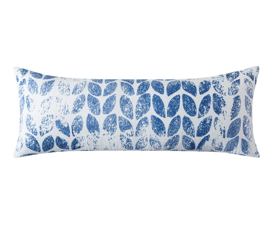 BedTreat Body Pillow with patterned pillowcase, Fluffy Body Pillow for Adults, Removable cover, Sangay , Blue (20"x54")
