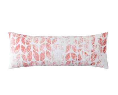 BedTreat Body Pillow with patterned pillowcase, Fluffy Body Pillow for Adults, Removable cover, Sangay , Red (20"x54")