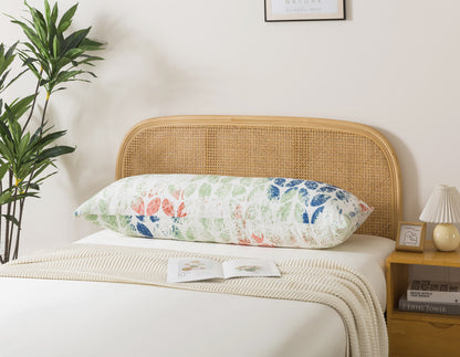 BedTreat Body Pillow with patterned pillowcase, Fluffy Body Pillow for Adults, Removable cover, Sangay , Multicolor (20"x54")