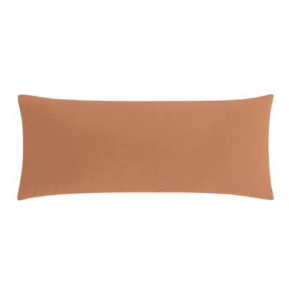 BedTreat Full Body Pillow Insert with Pillowcase for Adults,Long&Fluffy Pillow for Side Sleeper,Soft&Breathable (20X54,Orange)