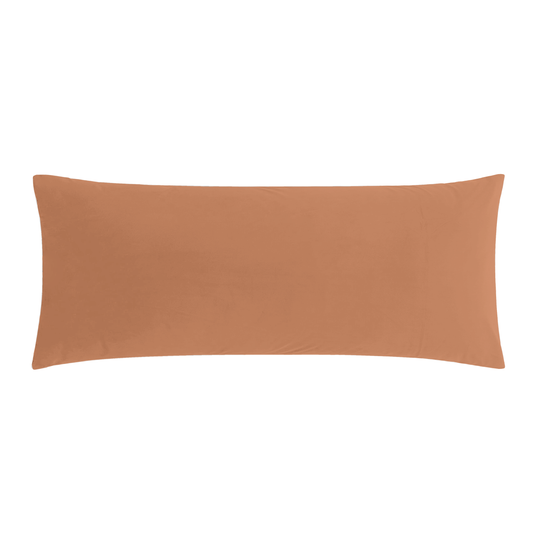 BedTreat Full Body Pillow Insert with Pillowcase for Adults,Long&Fluffy Pillow for Side Sleeper,Soft&Breathable (20X54,Orange)